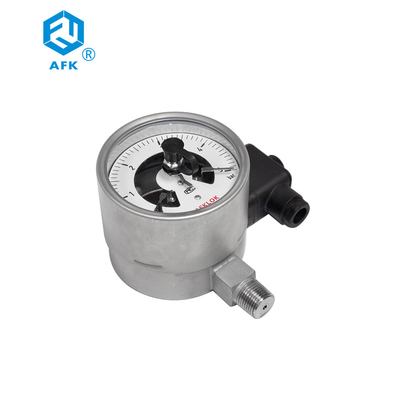 AFK 5barの電気接触の圧力計のステンレス鋼の304 100mm男性の関係