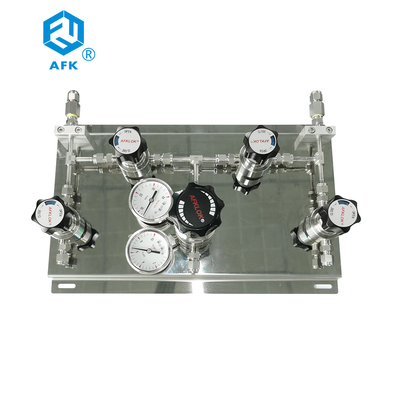AFKのパネルのガスの圧力調整器のステンレス鋼 マニュアルの二重側面エア・サプライ