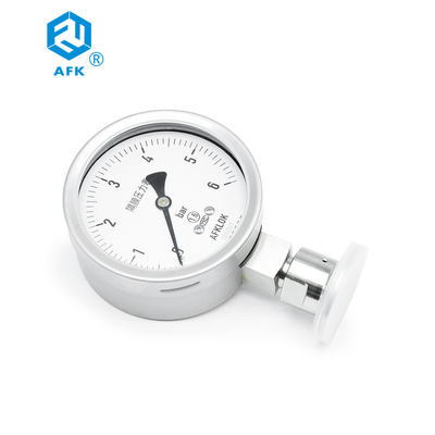AFKのステンレス鋼のガスの差動圧力計のダイヤフラム式圧力計6bar