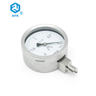 アルゴン ガスのためのダイヤフラム箱のステンレス鋼の圧力計の低圧