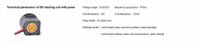ダイヤフラムの水のための磁気潅漑の電磁弁AC24V 3