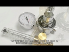 High Pressure Single Stage Brass co2 Flow Regulator with one gauge