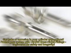 1/4インチ CGA580 シリンダーコネクタ 男性コネクションとニッケル付銅