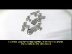 ISO9001 CE 認定の耐久性のあるフェルルール接続ステンレス鋼管フィッティング